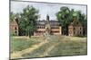 Early View of William and Mary College, Williamsburg, Virginia, 1700s-null-Mounted Giclee Print