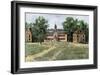 Early View of William and Mary College, Williamsburg, Virginia, 1700s-null-Framed Giclee Print
