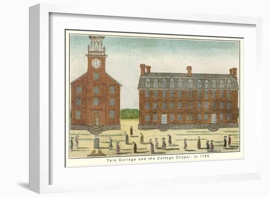 Early View, Yale University, New Haven, Connecticut-null-Framed Art Print