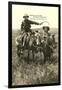 Early West, Cowboy and Daughter-null-Framed Art Print