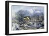 Early Winter, 1869-Currier & Ives-Framed Giclee Print