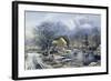 Early Winter, 1869-Currier & Ives-Framed Giclee Print