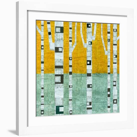 Early Winter Birches-Michelle Calkins-Framed Art Print