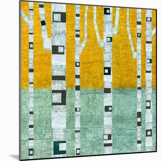 Early Winter Birches-Michelle Calkins-Mounted Art Print