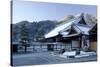 Early winter morning in Tenryu-ji Temple, UNESCO World Heritage Site, Kyoto, Japan, Asia-Damien Douxchamps-Stretched Canvas