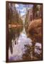 Early Winter Reflections on Merced River, Yosemite California-Vincent James-Framed Photographic Print