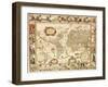 Early World Map 1630-Johannes Blaeu-Framed Giclee Print