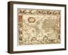 Early World Map 1630-Johannes Blaeu-Framed Giclee Print