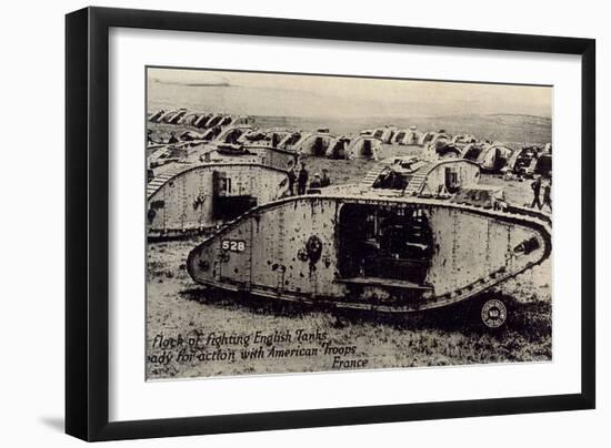 Early World War I Tanks-null-Framed Art Print