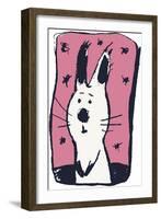 Earnest Rabbit-Carla Martell-Framed Giclee Print