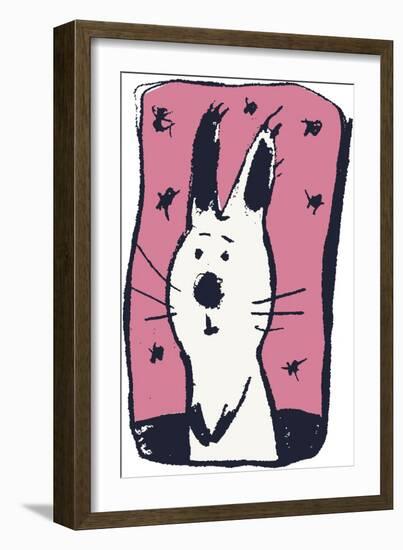 Earnest Rabbit-Carla Martell-Framed Giclee Print