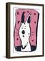 Earnest Rabbit-Carla Martell-Framed Premium Giclee Print