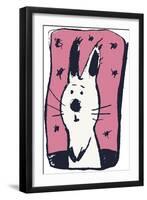 Earnest Rabbit-Carla Martell-Framed Premium Giclee Print