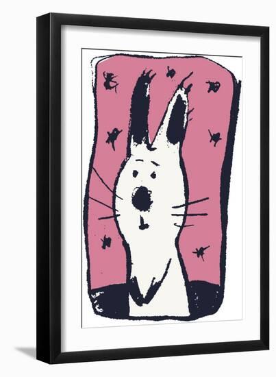 Earnest Rabbit-Carla Martell-Framed Premium Giclee Print