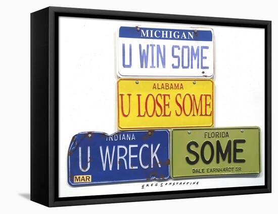 Earnhardt U Wreck Some-Gregory Constantine-Framed Stretched Canvas