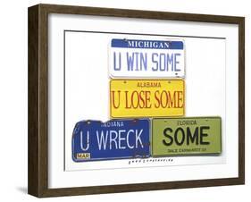 Earnhardt U Wreck Some-Gregory Constantine-Framed Giclee Print