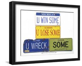 Earnhardt U Wreck Some-Gregory Constantine-Framed Giclee Print