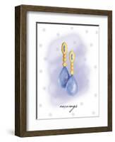 Earring-Maria Trad-Framed Giclee Print