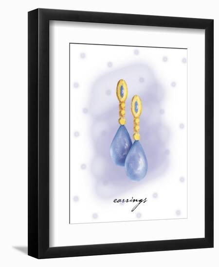 Earring-Maria Trad-Framed Giclee Print