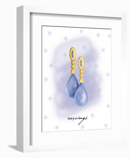 Earring-Maria Trad-Framed Giclee Print