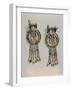 Earrings Which Show the King Flanked by Two Sacred Serpents in Centre of Clip, Thebes, Egypt-Robert Harding-Framed Photographic Print