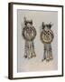 Earrings Which Show the King Flanked by Two Sacred Serpents in Centre of Clip, Thebes, Egypt-Robert Harding-Framed Photographic Print