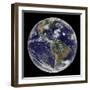 Earth and Four Storm Systems-Stocktrek Images-Framed Photographic Print