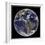 Earth and Four Storm Systems-Stocktrek Images-Framed Photographic Print