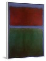 Earth and Green-Mark Rothko-Framed Art Print