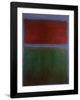 Earth and Green-Mark Rothko-Framed Art Print