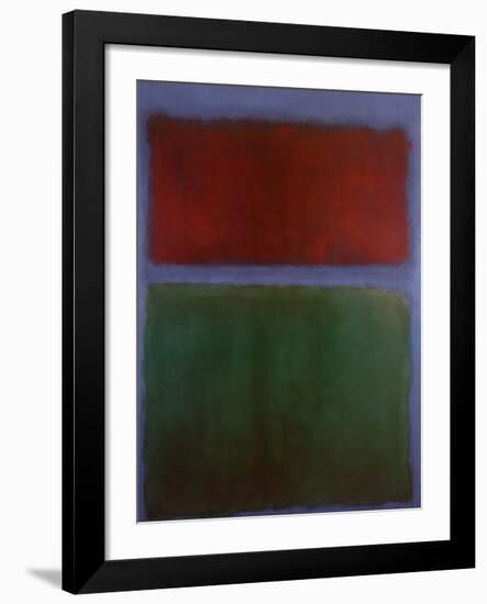 Earth and Green-Mark Rothko-Framed Art Print