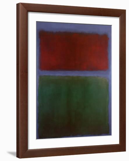 Earth and Green-Mark Rothko-Framed Art Print