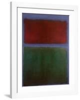 Earth and Green-Mark Rothko-Framed Art Print