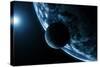 Earth And Moon, Artwork-SCIEPRO-Stretched Canvas