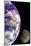 Earth And Moon (From Space) Photo Poster Print-null-Mounted Poster