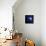Earth and Moon in Outer Space with Rising Sun and Flying Meteorites-null-Stretched Canvas displayed on a wall