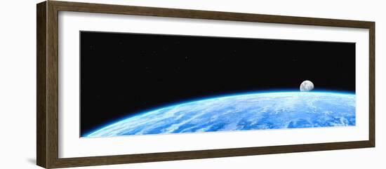 Earth And Moon-Chris Butler-Framed Photographic Print