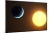 Earth and Sun, Artwork-null-Mounted Premium Photographic Print