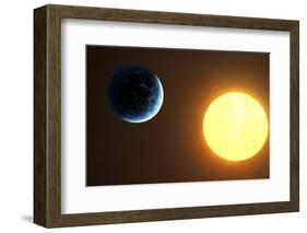 Earth and Sun, Artwork-null-Framed Photographic Print