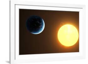 Earth and Sun, Artwork-null-Framed Photographic Print