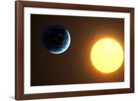 Earth and Sun, Artwork-null-Framed Photographic Print