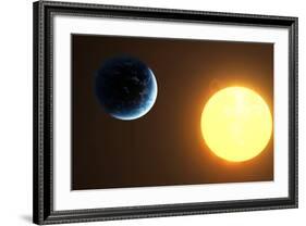 Earth and Sun, Artwork-null-Framed Photographic Print