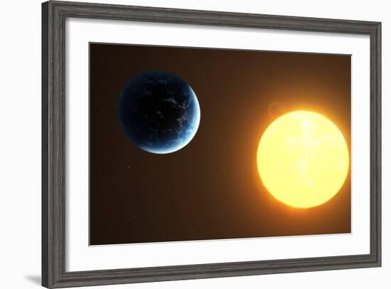 Earth and Sun, Artwork-null-Framed Photographic Print