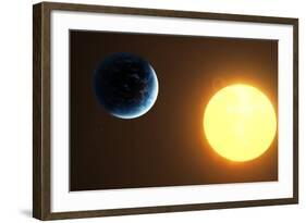 Earth and Sun, Artwork-null-Framed Photographic Print