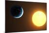 Earth and Sun, Artwork-null-Mounted Photographic Print