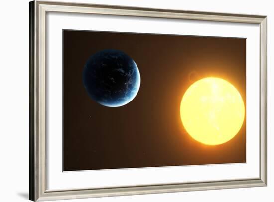 Earth and Sun, Artwork-null-Framed Photographic Print