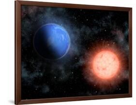 Earth And Sun-alanuster-Framed Art Print