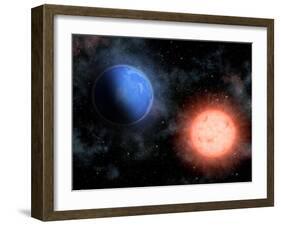 Earth And Sun-alanuster-Framed Art Print