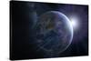 Earth And Sunrise From Space, Artwork-Detlev Van Ravenswaay-Stretched Canvas