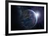 Earth And Sunrise From Space, Artwork-Detlev Van Ravenswaay-Framed Photographic Print